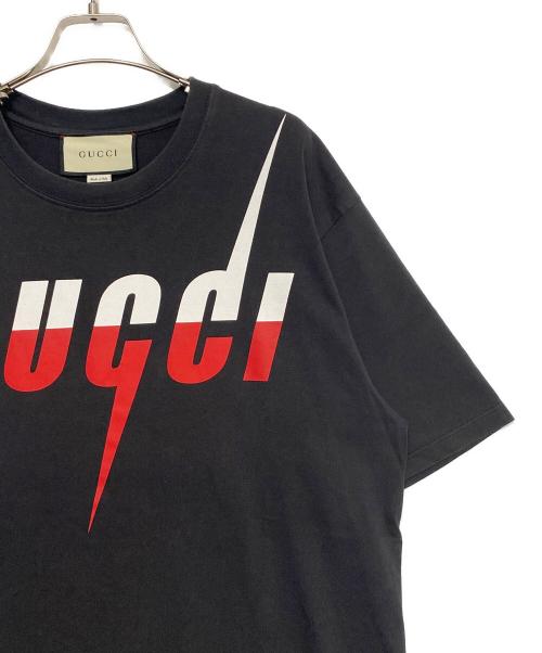 GUCCI（グッチ）GUCCI (グッチ) Blade Print Tee ブラック サイズ:Lの古着・服飾アイテム