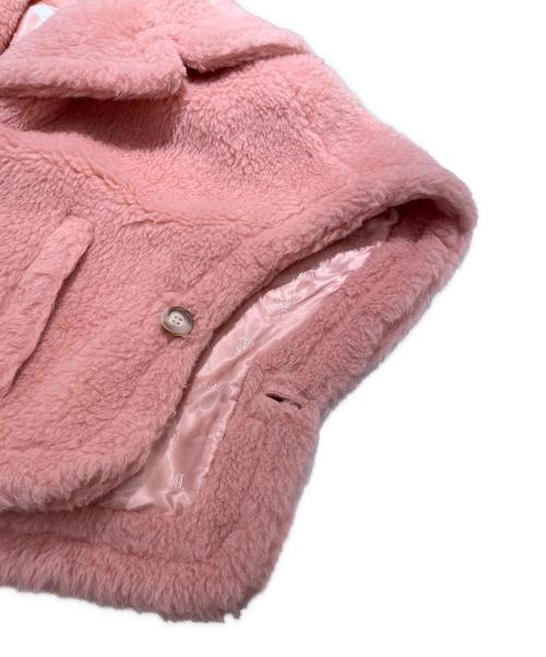 MaxMara（マックスマーラ）MaxMara (マックスマーラ) テディベアポンチョ ピンク サイズ:SM（スモール）の古着・服飾アイテム