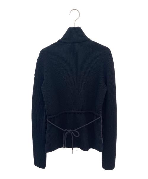 MONCLER（モンクレール）MONCLER (モンクレール) ニット切替ダウンジャケット ブラック×ネイビー サイズ:XSの古着・服飾アイテム