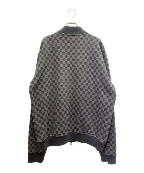 LOUIS VUITTON（ルイ ヴィトン）LOUIS VUITTON (ルイ ヴィトン) ダミエジャガードジップアップスウェット ブラック×グレー サイズ:XXLの古着・服飾アイテム