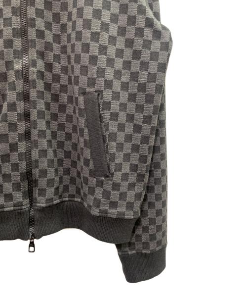 LOUIS VUITTON（ルイ ヴィトン）LOUIS VUITTON (ルイ ヴィトン) ダミエジャガードジップアップスウェット ブラック×グレー サイズ:XXLの古着・服飾アイテム