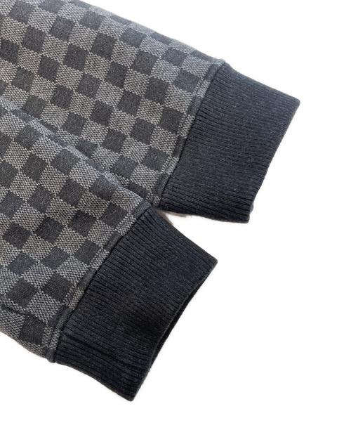 LOUIS VUITTON（ルイ ヴィトン）LOUIS VUITTON (ルイ ヴィトン) ダミエジャガードジップアップスウェット ブラック×グレー サイズ:XXLの古着・服飾アイテム