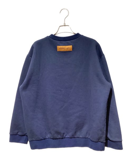 LOUIS VUITTON（ルイ ヴィトン）LOUIS VUITTON (ルイ ヴィトン) LV Stitch Embroidery Sweatshirt（LVステッチエンブロイダリースウェット） ネイビー サイズ:XLの古着・服飾アイテム