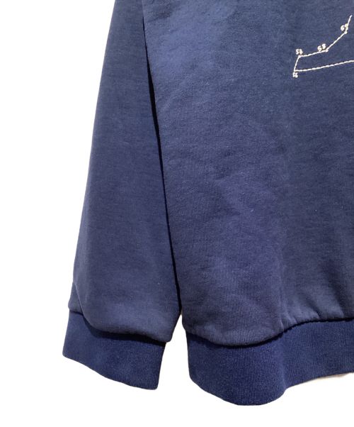 LOUIS VUITTON（ルイ ヴィトン）LOUIS VUITTON (ルイ ヴィトン) LV Stitch Embroidery Sweatshirt（LVステッチエンブロイダリースウェット） ネイビー サイズ:XLの古着・服飾アイテム