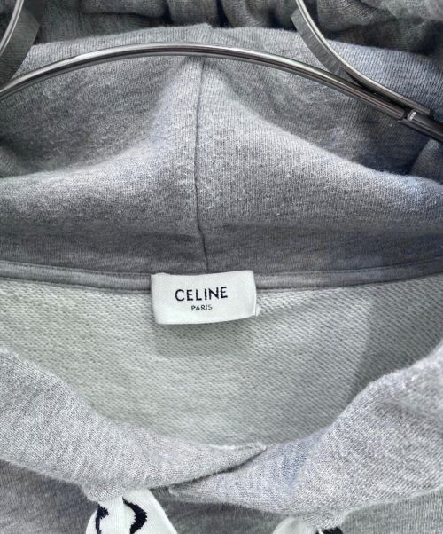 CELINE（セリーヌ）CELINE (セリーヌ) ルーズフーディー グレー サイズ:XLの古着・服飾アイテム