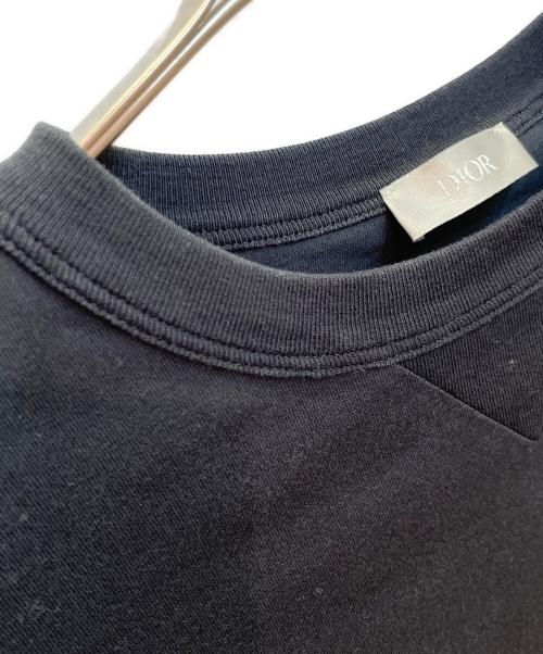 Dior（ディオール）Dior (ディオール) ロゴ刺繍 半袖Tシャツ ブラック サイズ:Mの古着・服飾アイテム