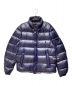 PRADA（プラダ）の古着「Logo Plate Nylon Down Jacket（ロゴプレートナイロンダウンジャケット）」｜ネイビー