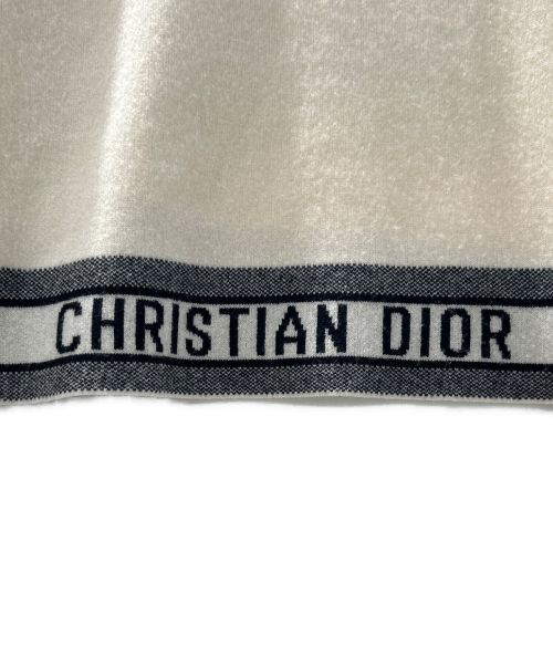 Christian Dior（クリスチャン ディオール）Christian Dior (クリスチャン ディオール) カシミアロゴニット ベージュ サイズ:36の古着・服飾アイテム