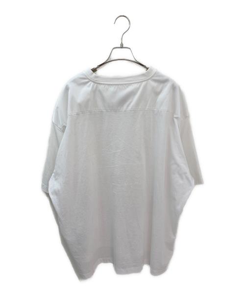 PRADA（プラダ）PRADA (プラダ) ビジュートライアングルロゴカットソー ホワイト サイズ:XXLの古着・服飾アイテム