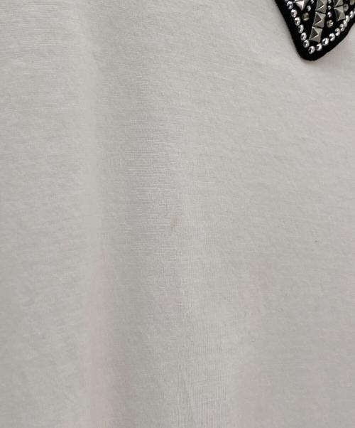 PRADA（プラダ）PRADA (プラダ) ビジュートライアングルロゴカットソー ホワイト サイズ:XXLの古着・服飾アイテム