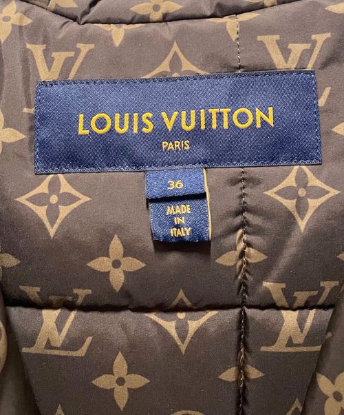 LOUIS VUITTON（ルイ ヴィトン）LOUIS VUITTON (ルイ ヴィトン) モノグラムライナーダウンコート ブラック サイズ:36の古着・服飾アイテム