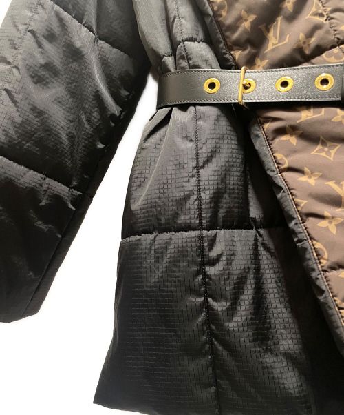 LOUIS VUITTON（ルイ ヴィトン）LOUIS VUITTON (ルイ ヴィトン) モノグラムライナーダウンコート ブラック サイズ:36の古着・服飾アイテム