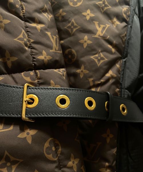 LOUIS VUITTON（ルイ ヴィトン）LOUIS VUITTON (ルイ ヴィトン) モノグラムライナーダウンコート ブラック サイズ:36の古着・服飾アイテム