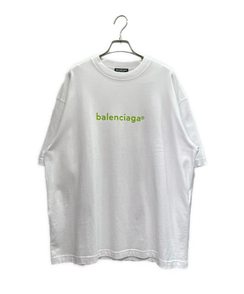 BALENCIAGA（バレンシアガ）BALENCIAGA (バレンシアガ) ロゴオーバーサイズ Tシャツ ホワイト サイズ:Mの古着・服飾アイテム