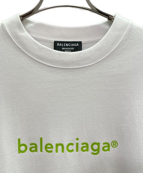 BALENCIAGA（バレンシアガ）BALENCIAGA (バレンシアガ) ロゴオーバーサイズ Tシャツ ホワイト サイズ:Mの古着・服飾アイテム
