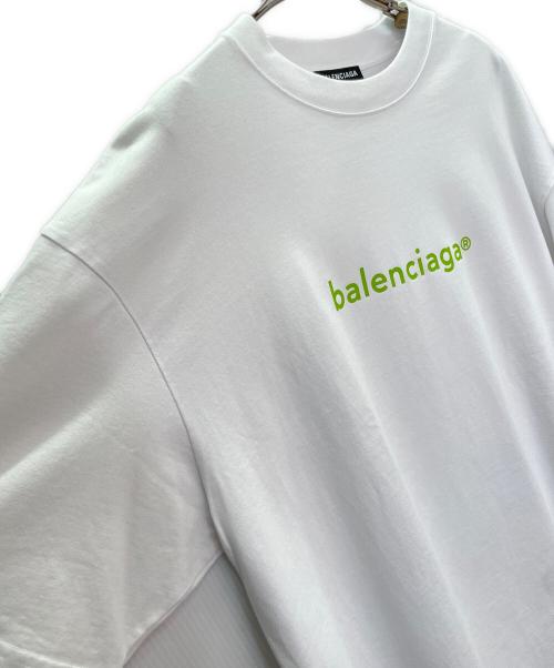 BALENCIAGA（バレンシアガ）BALENCIAGA (バレンシアガ) ロゴオーバーサイズ Tシャツ ホワイト サイズ:Mの古着・服飾アイテム