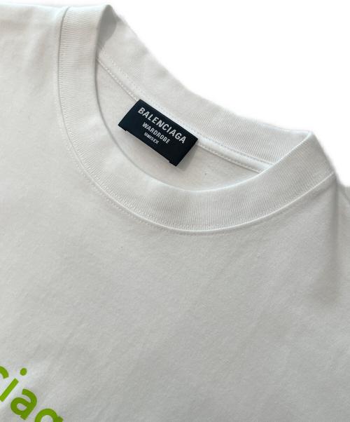 BALENCIAGA（バレンシアガ）BALENCIAGA (バレンシアガ) ロゴオーバーサイズ Tシャツ ホワイト サイズ:Mの古着・服飾アイテム