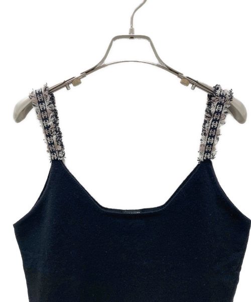 CHANEL（シャネル）CHANEL (シャネル) ココマーク ビスチェ ブラック サイズ:42の古着・服飾アイテム