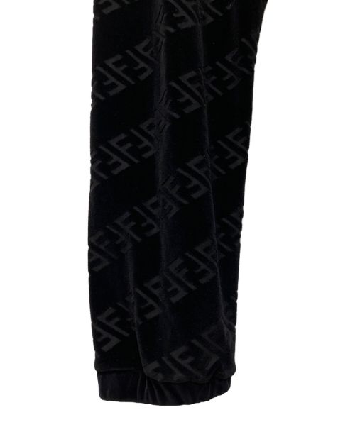 FENDI（フェンディ）FENDI (フェンディ) ズッカベロアトラックパンツ ブラック サイズ:46の古着・服飾アイテム