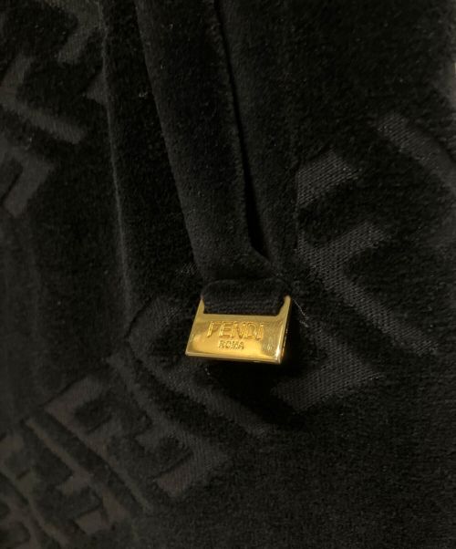 FENDI（フェンディ）FENDI (フェンディ) ズッカベロアトラックパンツ ブラック サイズ:46の古着・服飾アイテム