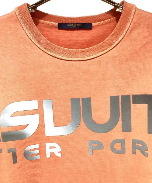 LOUIS VUITTON（ルイ ヴィトン）LOUIS VUITTON (ルイ ヴィトン) リフレクティブロゴオーバーTシャツ ピンク サイズ:Lの古着・服飾アイテム