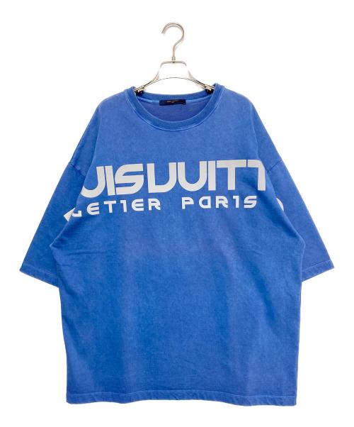 LOUIS VUITTON（ルイ ヴィトン）LOUIS VUITTON (ルイ ヴィトン) リフレクティブロゴオーバーTシャツ ブルー サイズ:Lの古着・服飾アイテム