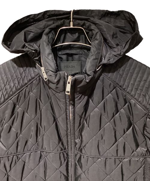 PRADA（プラダ）PRADA (プラダ) Quilting padded Jacket（キルティングパデッドジャケット） ブラック サイズ:54の古着・服飾アイテム