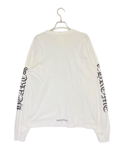 CHROME HEARTS（クロムハーツ）CHROME HEARTS (クロムハーツ) ロングスリーブTシャツ ホワイト サイズ:Lの古着・服飾アイテム