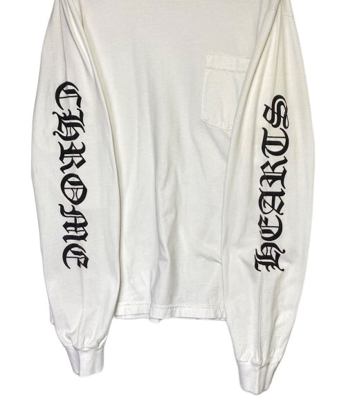 CHROME HEARTS（クロムハーツ）CHROME HEARTS (クロムハーツ) ロングスリーブTシャツ ホワイト サイズ:Lの古着・服飾アイテム