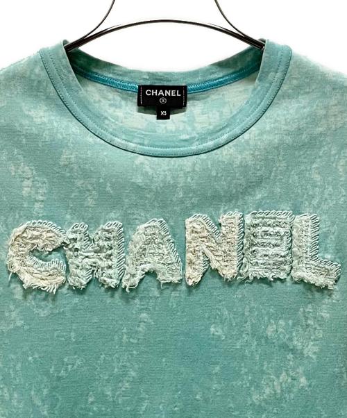 CHANEL（シャネル）CHANEL (シャネル) ロゴタイダイTシャツ スカイブルー サイズ:XSの古着・服飾アイテム