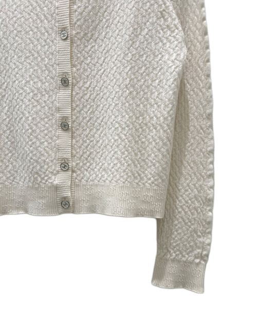 CHANEL（シャネル）CHANEL (シャネル) ココボタン カシミヤ ケーブルカーディガン ベージュ サイズ:38の古着・服飾アイテム