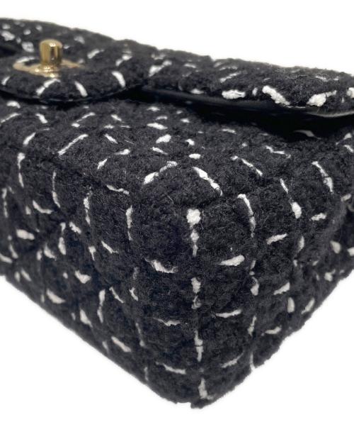 CHANEL（シャネル）CHANEL (シャネル) チェーンショルダーツイードバッグ ブラック サイズ:21の古着・服飾アイテム