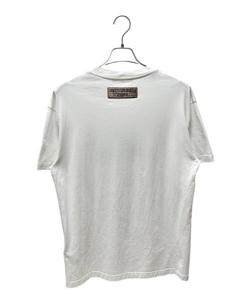 LOUIS VUITTON（ルイ ヴィトン）LOUIS VUITTON (ルイ ヴィトン) エンブロイダードビーズTシャツ ホワイト×ブルー サイズ:Mの古着・服飾アイテム