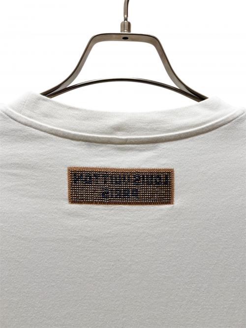 LOUIS VUITTON（ルイ ヴィトン）LOUIS VUITTON (ルイ ヴィトン) エンブロイダードビーズTシャツ ホワイト×ブルー サイズ:Mの古着・服飾アイテム