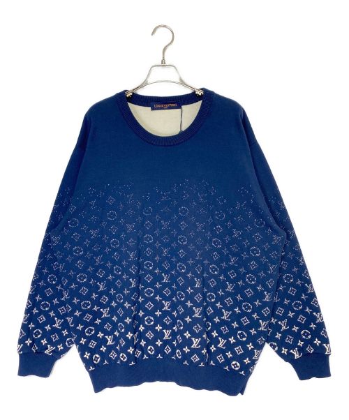 LOUIS VUITTON（ルイ ヴィトン）LOUIS VUITTON (ルイ ヴィトン) モノグラムグラディエントニット ネイビー サイズ:4Lの古着・服飾アイテム