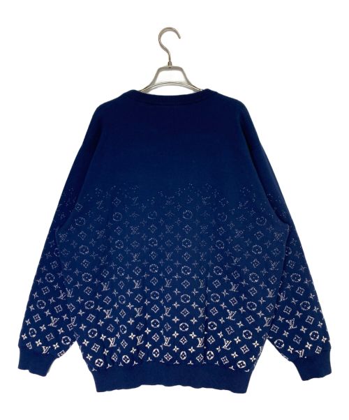 LOUIS VUITTON（ルイ ヴィトン）LOUIS VUITTON (ルイ ヴィトン) モノグラムグラディエントニット ネイビー サイズ:4Lの古着・服飾アイテム