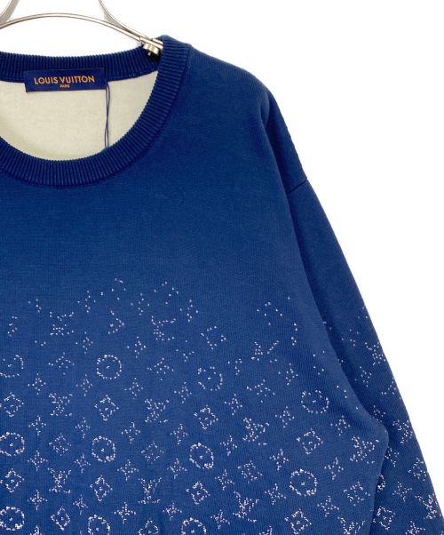 LOUIS VUITTON（ルイ ヴィトン）LOUIS VUITTON (ルイ ヴィトン) モノグラムグラディエントニット ネイビー サイズ:4Lの古着・服飾アイテム