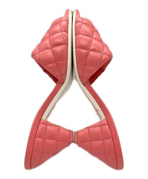 CHANEL（シャネル）CHANEL (シャネル) 22P マトラッセ ミュール サンダル ラムスキン コーラルピンク ピンク サイズ:37の古着・服飾アイテム