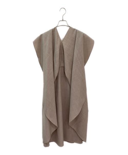 FENDI（フェンディ）FENDI (フェンディ) ドレープドレス ベージュ サイズ:38の古着・服飾アイテム