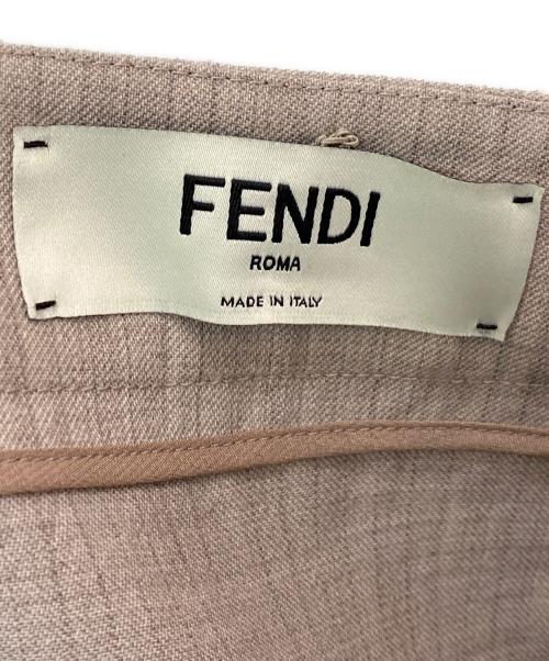 FENDI（フェンディ）FENDI (フェンディ) ドレープドレス ベージュ サイズ:38の古着・服飾アイテム