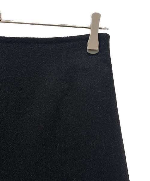 HERMES（エルメス）HERMES (エルメス) カシミヤ混ダブルフェイススカート ブラック サイズ:34の古着・服飾アイテム