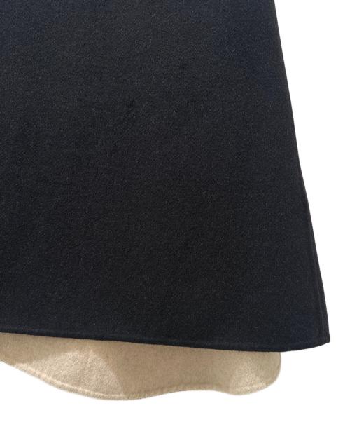 HERMES（エルメス）HERMES (エルメス) カシミヤ混ダブルフェイススカート ブラック サイズ:34の古着・服飾アイテム