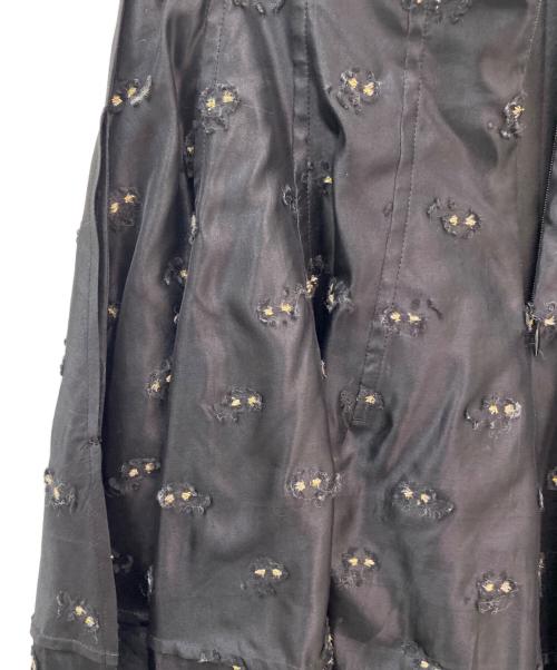 BLAMINK（ブラミンク）BLAMINK (ブラミンク) フラワージャガード ロングスカート ブラック サイズ:36の古着・服飾アイテム