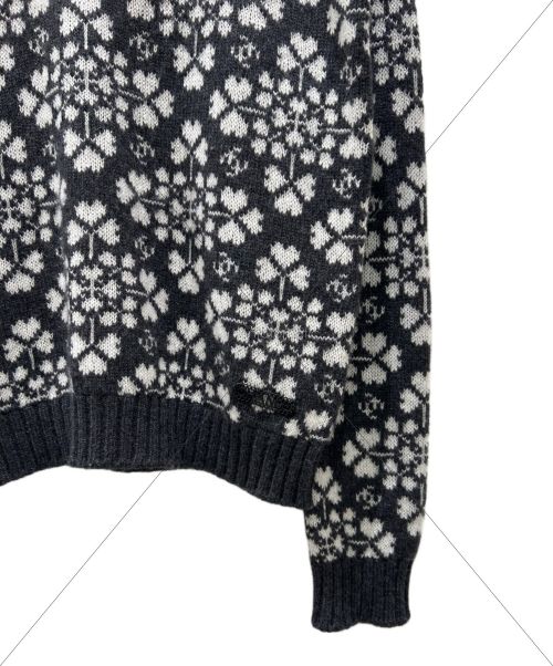 CHANEL（シャネル）CHANEL (シャネル) カシミヤ ノルディック セーター ダークグレー サイズ:36の古着・服飾アイテム
