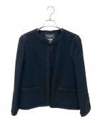 CHANELシャネル）の古着「ココボタン ツイード ジャケット」｜ブラック