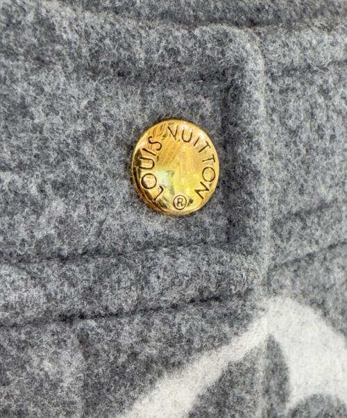 LOUIS VUITTON（ルイ ヴィトン）LOUIS VUITTON (ルイ ヴィトン) モノグラムジャイアントウールスカート グレー サイズ:36の古着・服飾アイテム