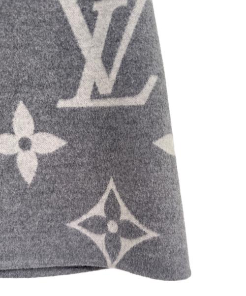 LOUIS VUITTON（ルイ ヴィトン）LOUIS VUITTON (ルイ ヴィトン) モノグラムジャイアントウールスカート グレー サイズ:36の古着・服飾アイテム