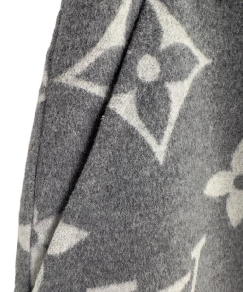 LOUIS VUITTON（ルイ ヴィトン）LOUIS VUITTON (ルイ ヴィトン) モノグラムジャイアントウールスカート グレー サイズ:36の古着・服飾アイテム