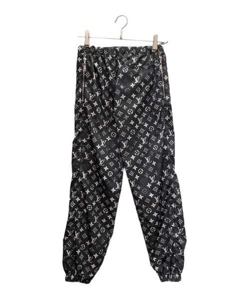 LOUIS VUITTON（ルイ ヴィトン）LOUIS VUITTON (ルイ ヴィトン) ステンシルエフェクト モノグラム ジョギングパンツ ブラック サイズ:34の古着・服飾アイテム