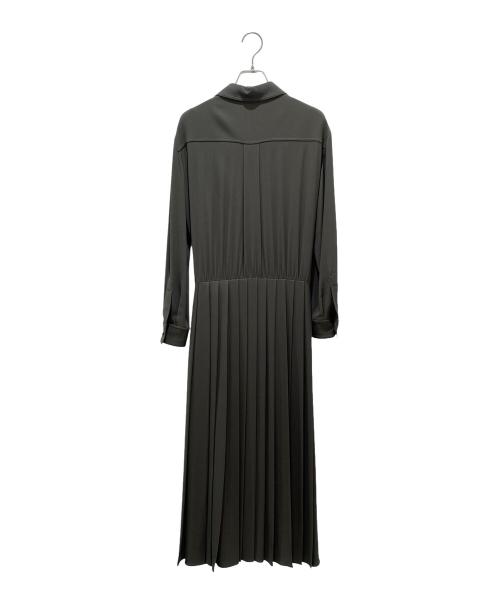 CELINE（セリーヌ）CELINE (セリーヌ) フリルシャツワンピース オリーブ サイズ:38の古着・服飾アイテム